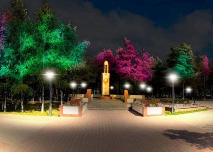 Установлена художественно-архитектурная подсветка в поселениях Сургутского района