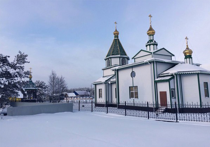 Открыт храм в честь апостола Андрея Первозванного в д. Русскинской