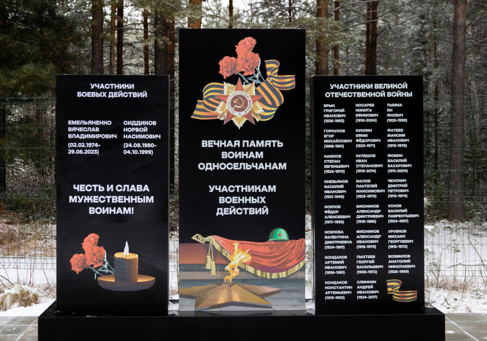 Открыта стела защитникам Отечества в Угуте